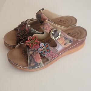 Women's L'Artiste By Spring Step Wedge Sandals New no tags. Sz 39 EUR, US 8-8.5